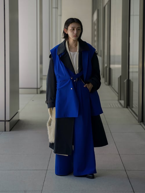 seyto Oversized double tailored vest - ベスト