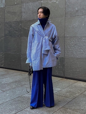 「SOLのアイテム」を使った、renyaさん（メンズ・170cm）の春コーディネート