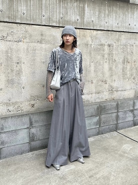 「アイテム（ニット/セーター）」を使った、renyaさん（メンズ・170cm・20代）の夏コーディネート