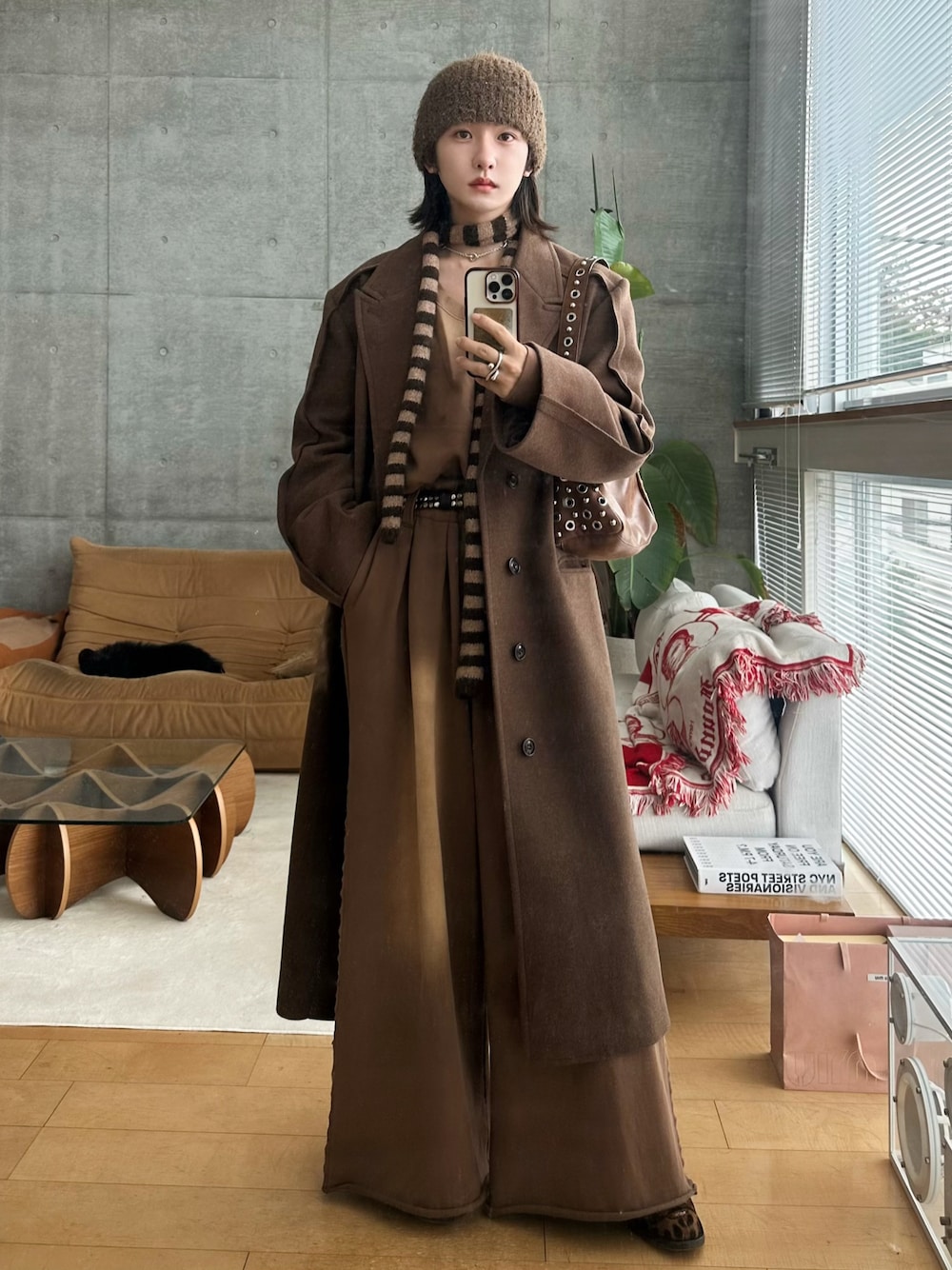 Outseam line long coat / アウトシームラインロングコートを使った