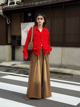 「アイテム（スウェットパンツ）」を使った、renyaさん（メンズ・170cm）の秋コーディネート