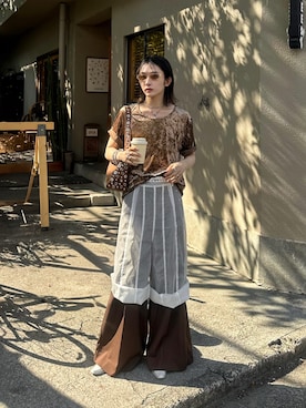 「アイテム（スラックス）」を使った、renyaさん（メンズ・170cm・20代）の夏コーディネート