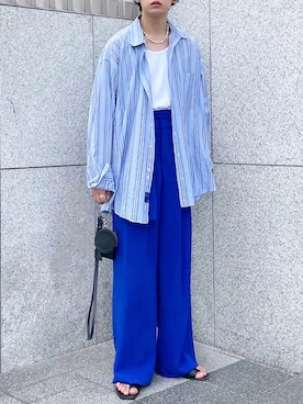 「BEAMS（ビームス）のアイテム（タンクトップ）」を使った、renyaさん（メンズ・170cm）の夏コーディネート