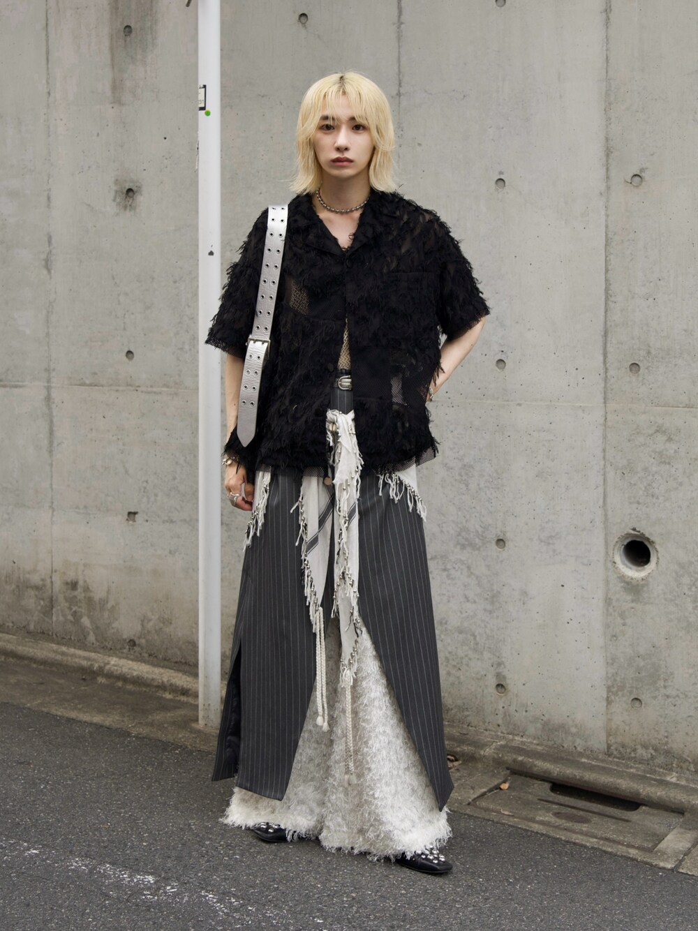 seyto（セイト）の「Jacquard fringe flared pants / ジャガード
