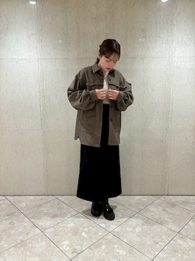 「mystic（ミスティック）のアイテム（ニット/セーター）」を使った、ちゃんともさん（レディース・160cm）の秋コーディネート