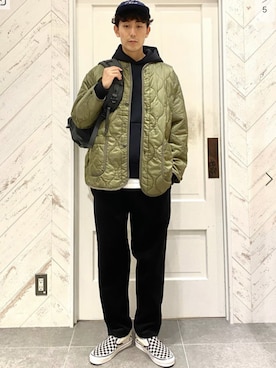 「JOURNAL STANDARD relume（ジャーナルスタンダード　レリューム）のアイテム（ミリタリージャケット）」を使った、Rikuさん（メンズ・181cm）の秋コーディネート