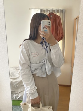 「TOMBONIA」｜ｅｍａ ¨̮ さん（レディース・160cm）の春コーディネート