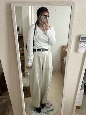 「select MOCA（セレクトモカ）のアイテム（ハンドバッグ）」を使った、ｅｍａ ¨̮ さん（レディース・159cm）の春コーディネート