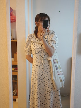 「junoah（ジュノア）のアイテム」を使った、ｅｍａ ¨̮ さん（レディース・159cm）の夏コーディネート