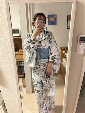 「アイテム（ヘアアクセサリー）」を使った、ｅｍａ ¨̮ さん（レディース・159cm・20代）の夏コーディネート