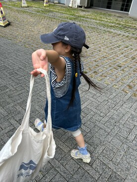 「PETIT BATEAU（プチバトー）のアイテム（スカート）」を使った、majuvent21さん（キッズ・100cm）の秋コーディネート