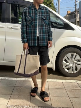 「ウールシャツ」｜OKTさん（メンズ・167cm）の秋コーディネート