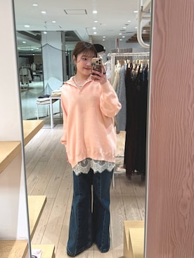 「mystic（ミスティック）のアイテム（シャツ/ブラウス）」を使った、おりんさん（レディース・161cm）の冬コーディネート