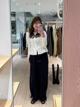 「mystic（ミスティック）のアイテム（スウェットパンツ）」を使った、おりんさん（レディース・161cm）の冬コーディネート