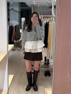 おりんさん（レディース・161cm）の冬コーディネート