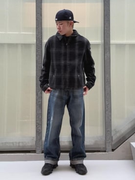 「アイテム（ボクサーパンツ）」を使った、GUESS JAPANさん（メンズ・165cm）の冬コーディネート