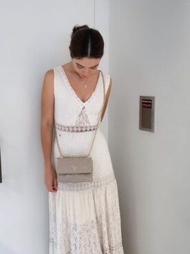 「Guess（ゲス）のアイテム（ワンピース）」を使った、GUESS JAPANさん（レディース・170cm）の夏コーディネート