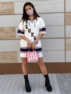 「GUESS」｜GUESS JAPANさん（レディース・163cm）の夏コーディネート