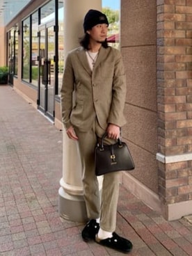 「Guess（ゲス）のアイテム（ジャケット/アウター）」を使った、GUESS JAPANさん（メンズ・173cm）の春コーディネート