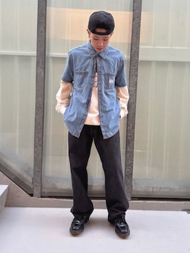 「アイテム（アンダーウェア）」を使った、GUESS JAPANさん（メンズ・165cm）の秋コーディネート