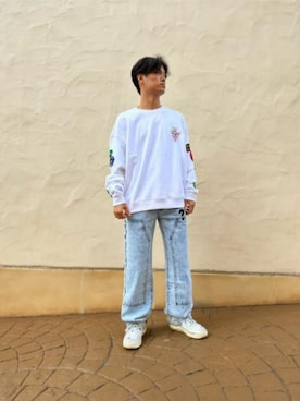 「古着っぽく」｜GUESS JAPANさん（メンズ・168cm）の秋コーディネート