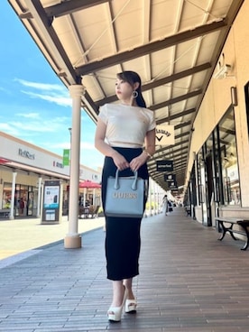 「Guess（ゲス）のアイテム（その他トップス）」を使った、GUESS JAPANさん（レディース・150cm）の夏コーディネート