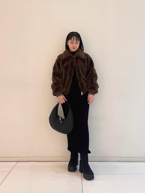 Long Sleeves Mn Shrug Shinju Dress ワンピース ドレス 