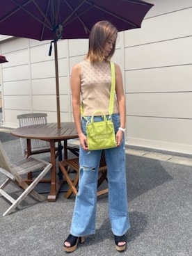 「Guess（ゲス）のアイテム（その他トップス）」を使った、GUESS JAPANさん（レディース・163cm）の夏コーディネート