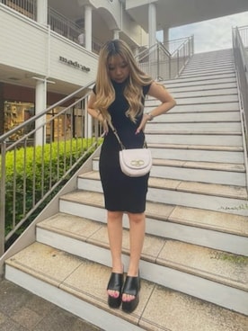 「Guess（ゲス）のアイテム（ワンピース）」を使った、GUESS JAPANさん（レディース・157cm）の夏コーディネート