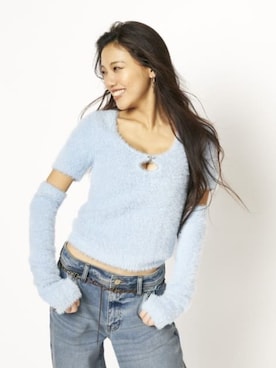 「Guess（ゲス）のアイテム（その他トップス）」を使った、GUESS JAPANさん（レディース・157cm）の春コーディネート