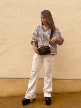 「Guess（ゲス）のアイテム（その他トップス）」を使った、GUESS JAPANさん（レディース・152cm）の冬コーディネート