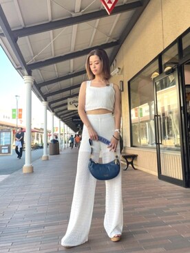 「Guess（ゲス）のアイテム（その他トップス）」を使った、GUESS JAPANさん（レディース・163cm）の夏コーディネート