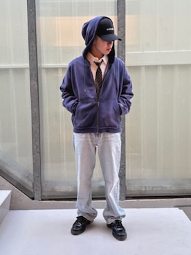 「アイテム（アンダーウェア）」を使った、GUESS JAPANさん（メンズ・165cm）の秋コーディネート