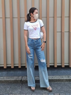 GUESS JAPANさん（レディース・168cm）の夏コーディネート