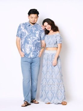 「Guess（ゲス）のアイテム（その他トップス）」を使った、GUESS JAPANさん（レディース・170cm）の春コーディネート