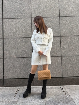 「アイテム（ジャケット/アウター）」を使った、GUESS JAPANさん（レディース・161cm）の冬コーディネート