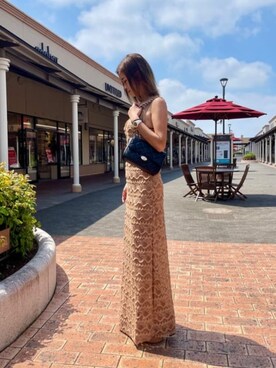 「Guess（ゲス）のアイテム（ワンピース）」を使った、GUESS JAPANさん（レディース・163cm）の夏コーディネート