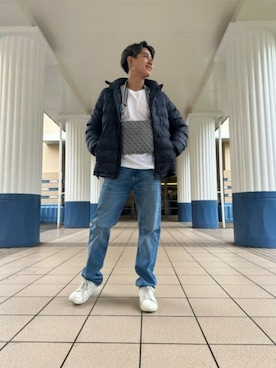「Guess（ゲス）のアイテム（ブルゾン）」を使った、GUESS JAPANさん（メンズ・174cm）の秋コーディネート