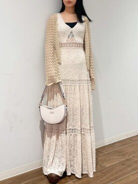 「Guess（ゲス）のアイテム（ワンピース）」を使った、GUESS JAPANさん（レディース・159cm）の夏コーディネート