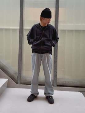 「アイテム（アンダーウェア）」を使った、GUESS JAPANさん（メンズ・165cm）の秋コーディネート