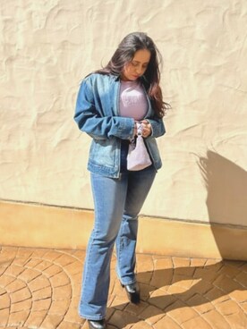 「Guess（ゲス）のアイテム（アクセサリー）」を使った、GUESS JAPANさん（レディース・153cm）の春コーディネート