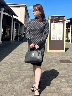 「Guess（ゲス）のアイテム（ワンピース）」を使った、GUESS JAPANさん（レディース・151cm）の冬コーディネート