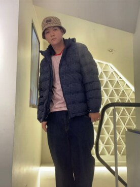 「Guess（ゲス）のアイテム（ブルゾン）」を使った、GUESS JAPANさん（メンズ・178cm）の秋コーディネート