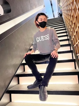 GUESS JAPANさん（メンズ・165cm）の冬コーディネート
