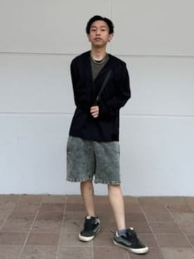 「GUESS」｜GUESS JAPANさん（メンズ・158cm）の夏コーディネート