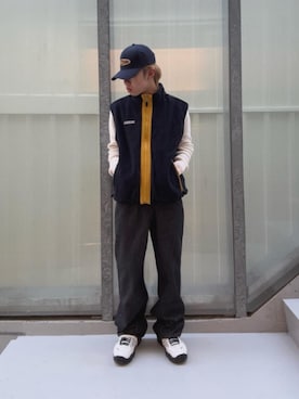 「アイテム（ボクサーパンツ）」を使った、GUESS JAPANさん（メンズ・165cm）の秋コーディネート