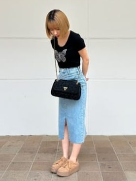 「GUESS」｜GUESS JAPANさん（レディース・159cm）の夏コーディネート