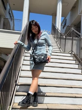「Guess（ゲス）のアイテム（ワンピース）」を使った、GUESS JAPANさん（レディース・156cm）の秋コーディネート
