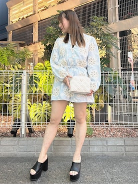「アイテム（つなぎ/オールインワン）」を使った、GUESS JAPANさん（レディース・161cm）の夏コーディネート