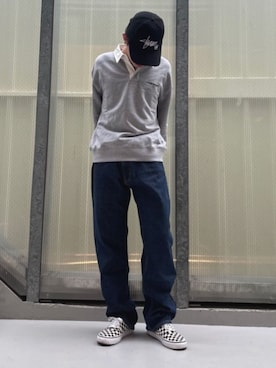 「アイテム（ボクサーパンツ）」を使った、GUESS JAPANさん（メンズ・165cm）の秋コーディネート